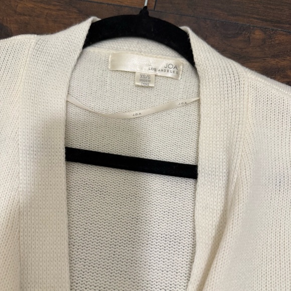 JOA Los Angeles Wool Blend Tie Sleeve Cardigan - Picture 5 of 6